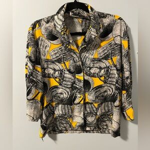 Baskets Blouse- yellow and black